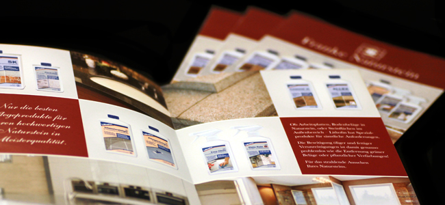 Flyer für Franke Naturstein