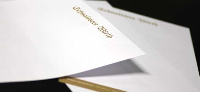 Schnaitseer Wirth Briefpapier