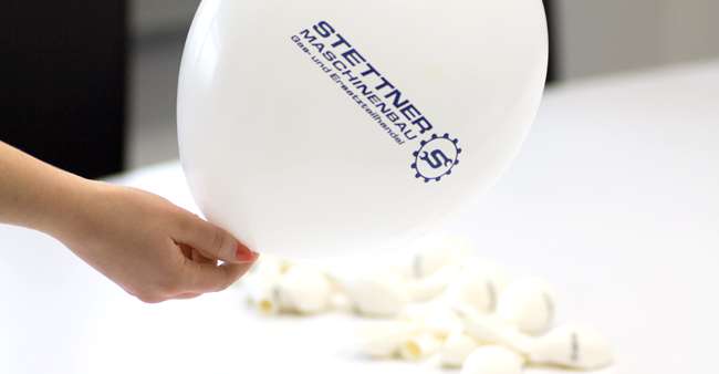 Luftballons für die Firma Stettner