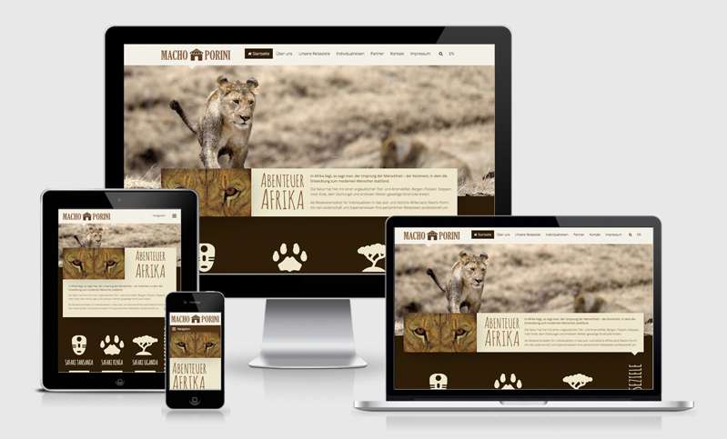 Die neue Macho Porini Homepage ist online!