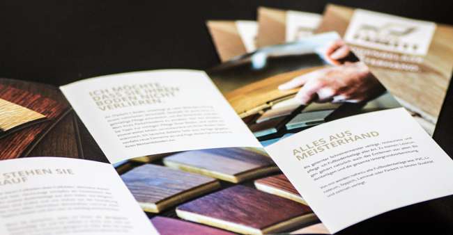 Flyer für Plank Parkett