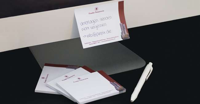 Haftnotizen für Franke Naturstein