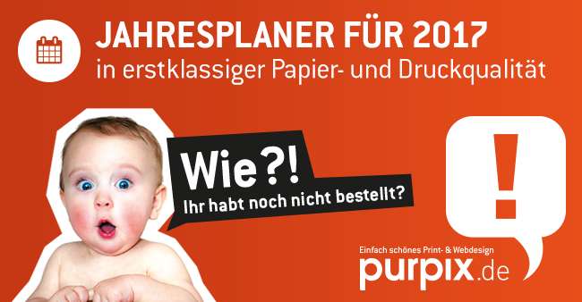 Jahresplaner für 2017