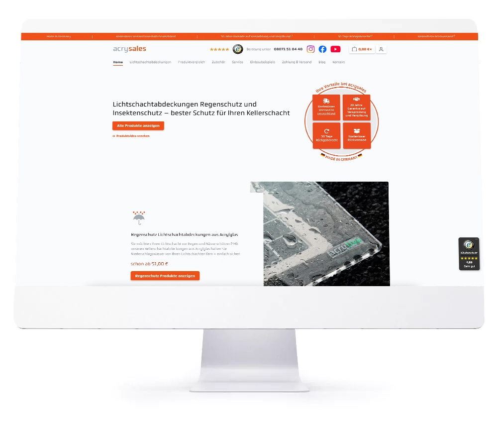 Onlineshops - AcrySales GmbH