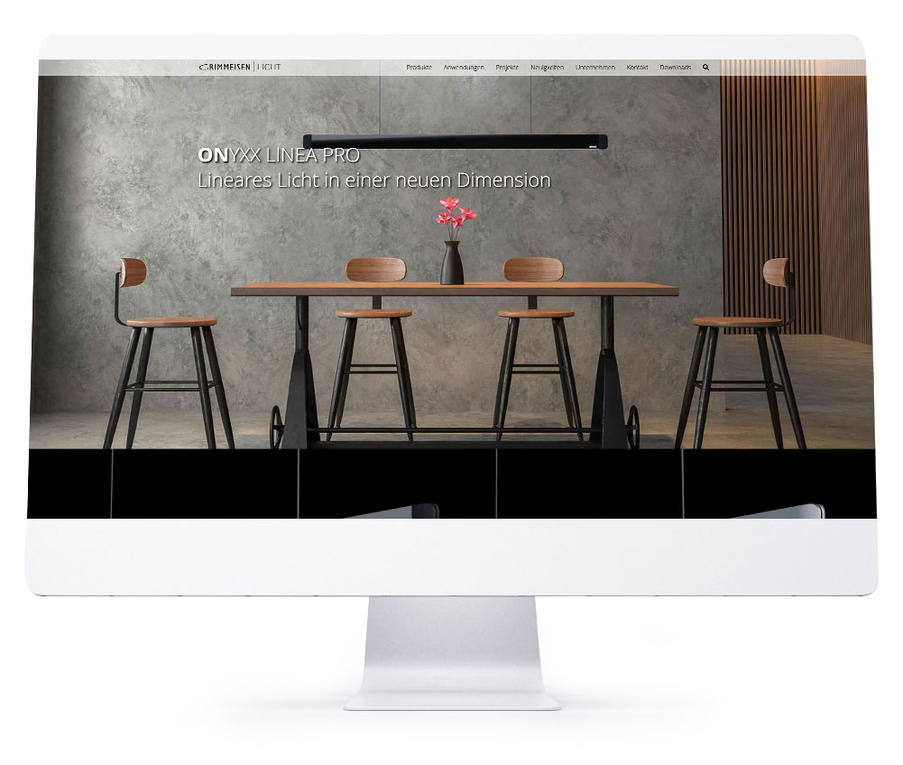 Webdesign - Grimmeisen Licht GmbH