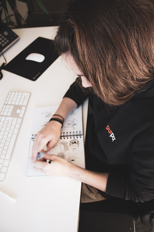 Auszubildende bei der rocks Werbeagentur Vroni