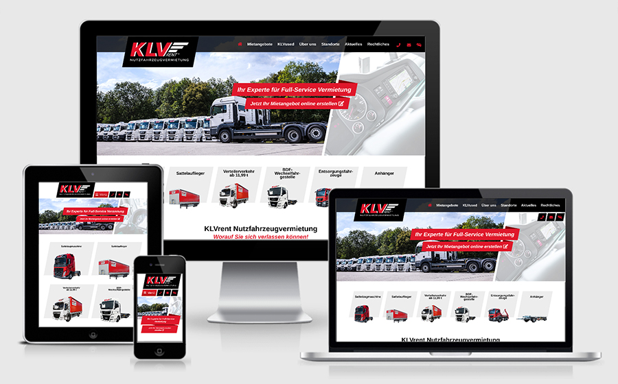 Neue Webseite für KLVrent