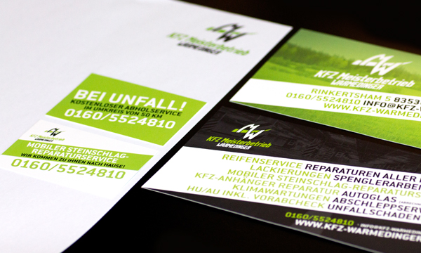 Corporate Design - KFZ Warmedinger