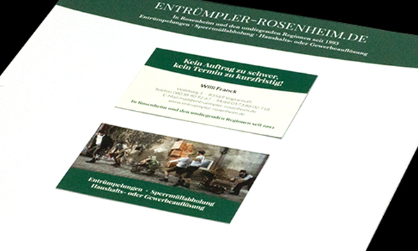 Corporate Design - Entrümpler Rosenheim