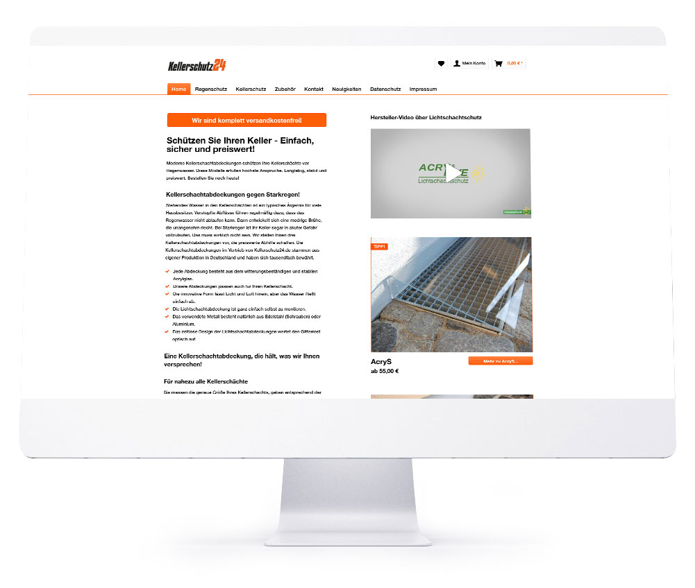 Onlineshops - Kellerschutz24