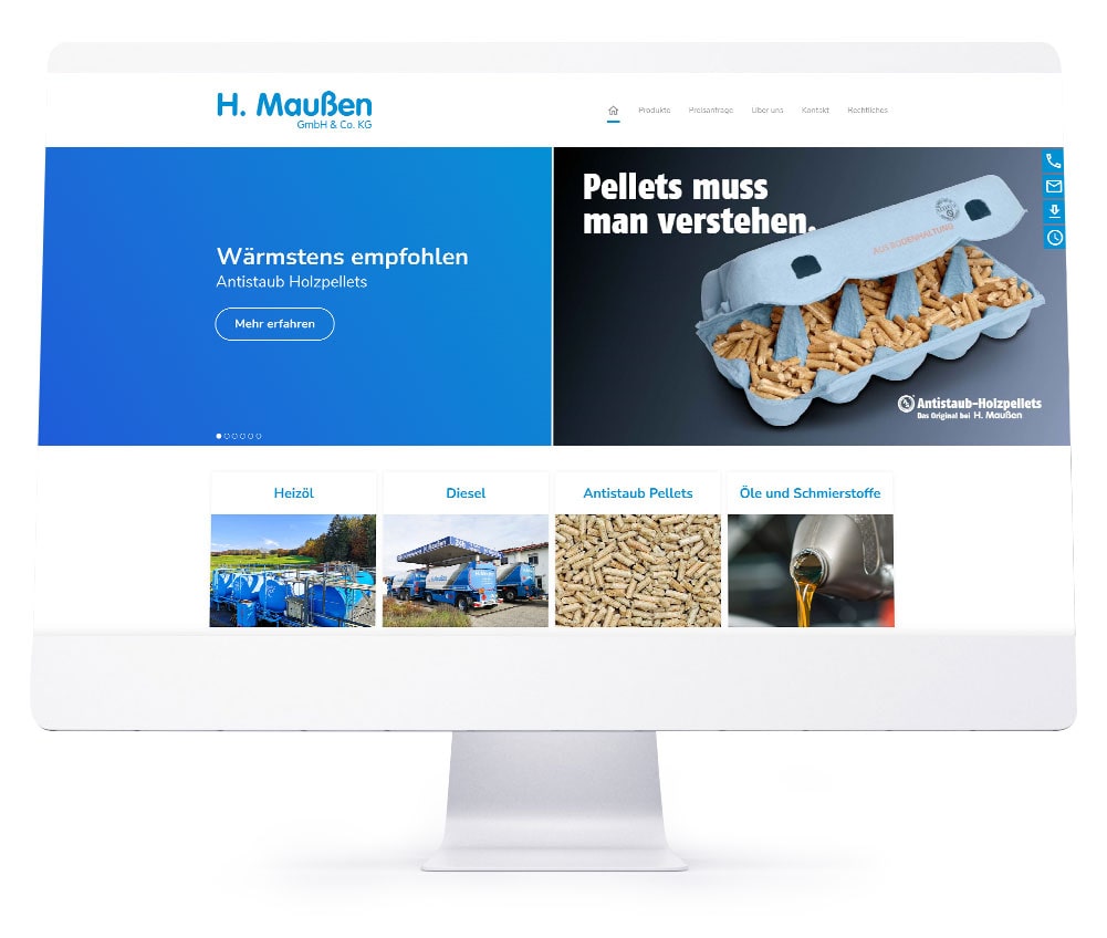 Webdesign - H. Maußen GmbH & Co. KG