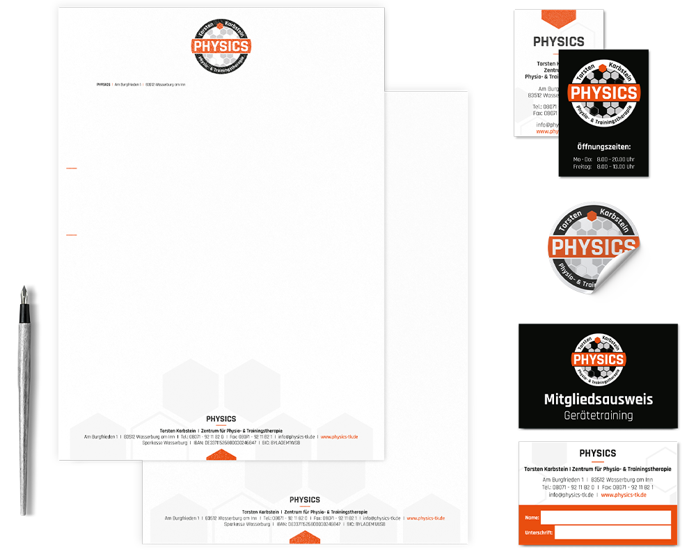 purpix Projekte Physics Corporate Design