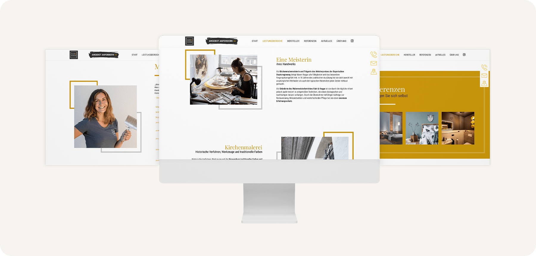 purpix Projekte Screens Kain und Kogge