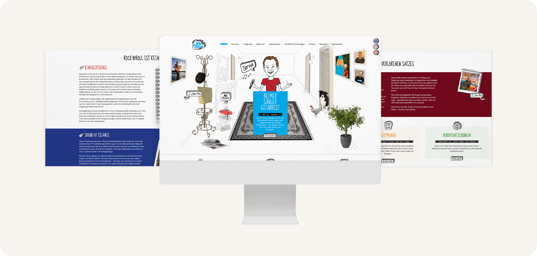 purpix Projekte Screens Willy Astor