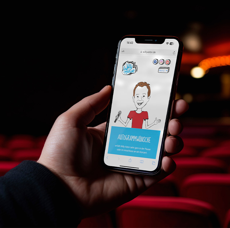 purpix Projekte Willy Astor Webdesign Tablet