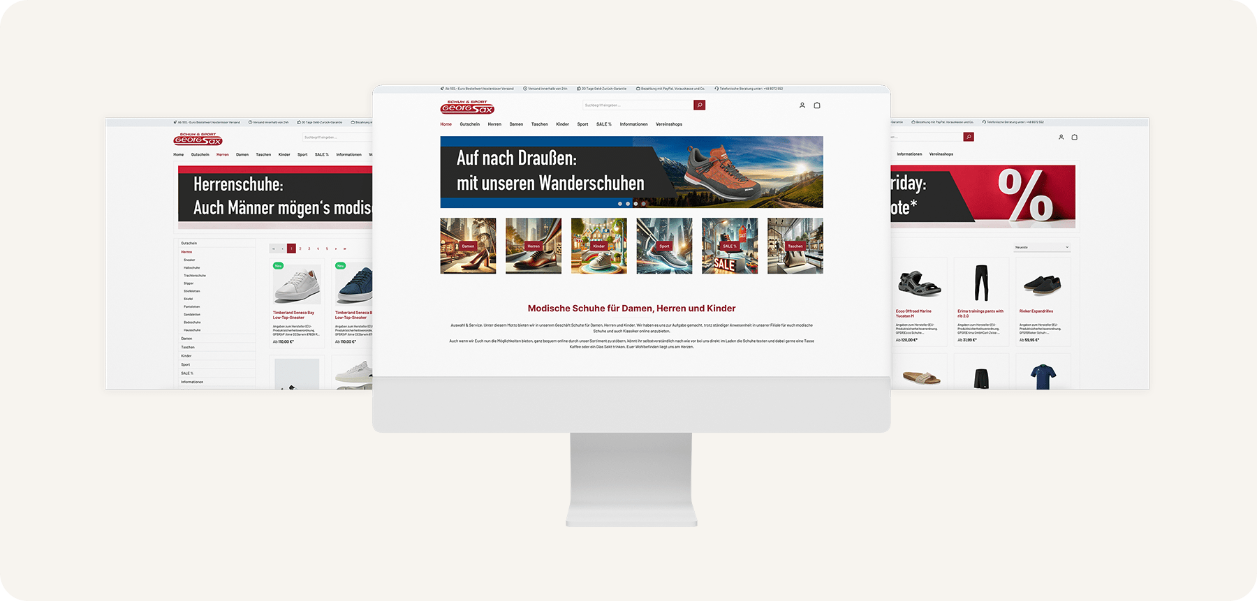 purpix Projekte Vorschau Schuh und Sport Sax