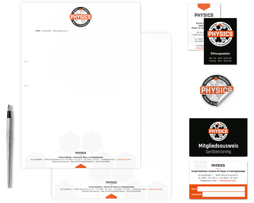 rocks Projekte Physics Corporate Design