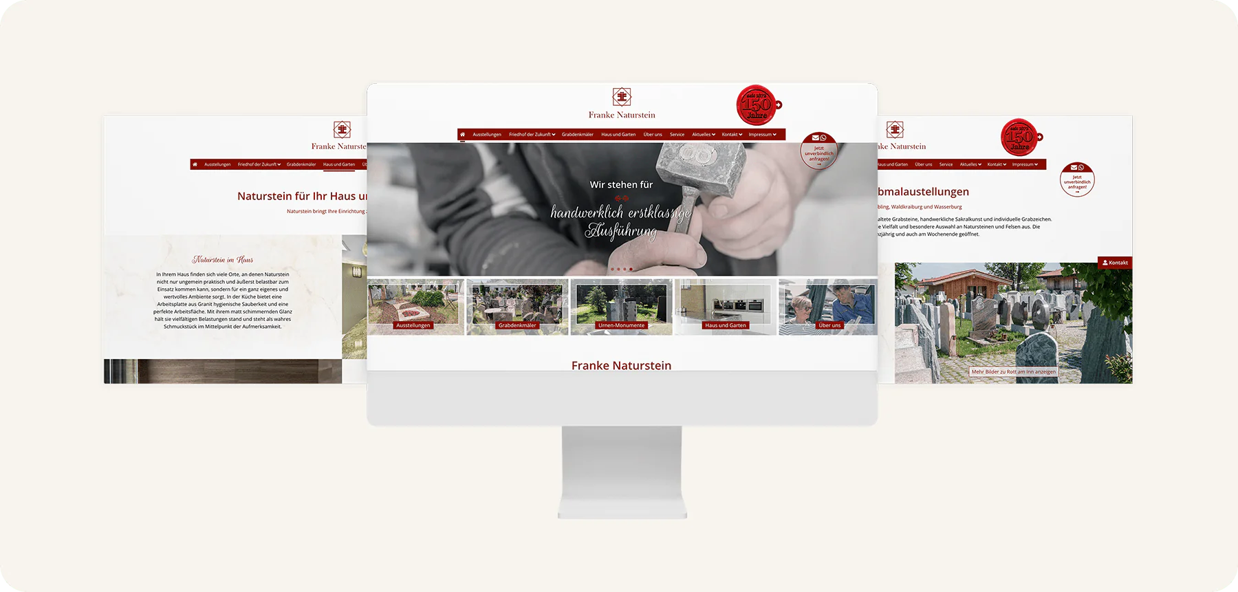 rocks Projekte Screens Franke Naturstein