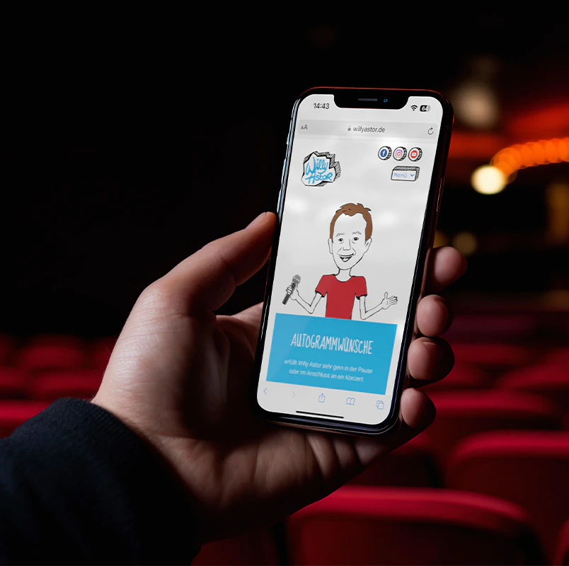 rocks Projekte Willy Astor Webdesign Tablet