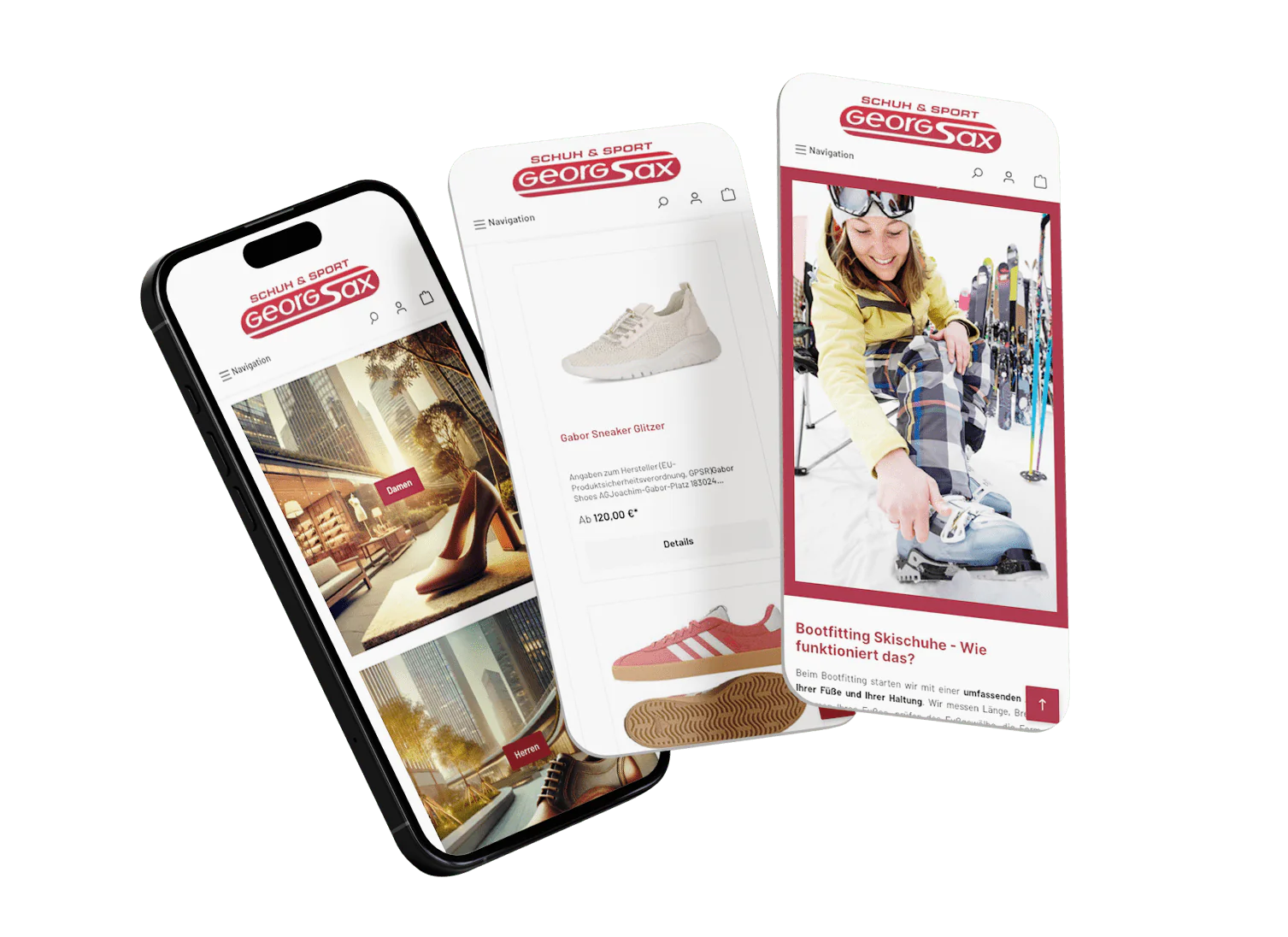 Schuh Sax Handy Ansicht